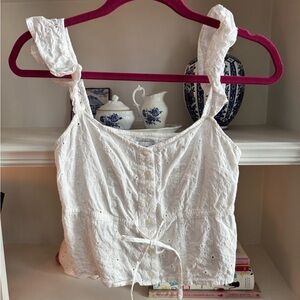 LOUNA | eyelet tank top